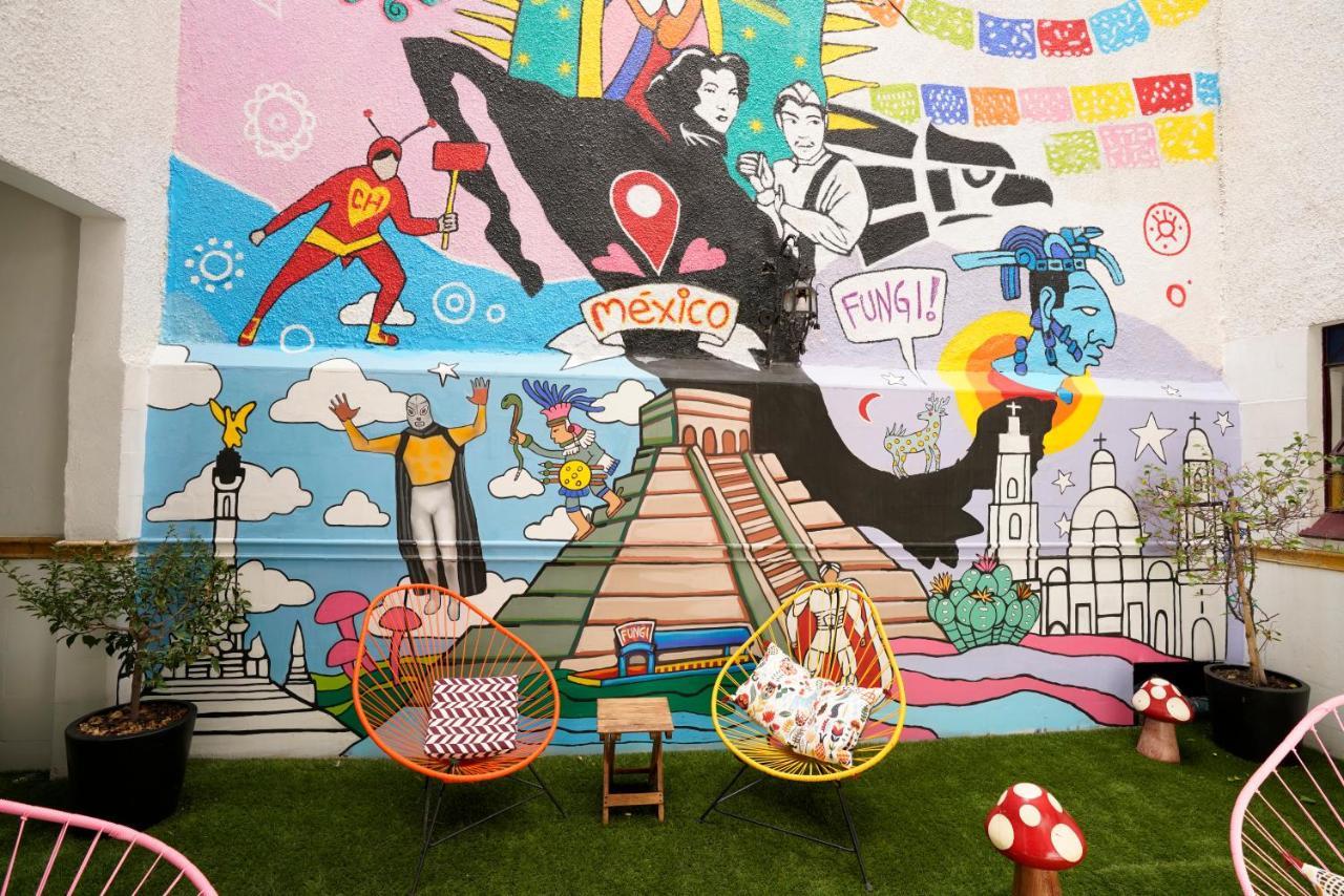 Hostal Fungi Casa Rosa Cidade do México Exterior foto